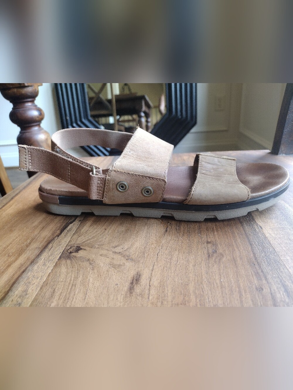 Sorel Tan Leather Torpeda Sandals Size 10.5